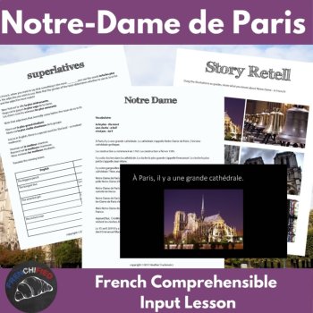 Notre Dame Cathedral Paris | Beginning French Comprehensible Input Lesson, image 4