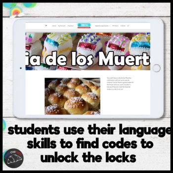 Dia de los muertos Day of the Dead Spanish Digital Escape room, image 3