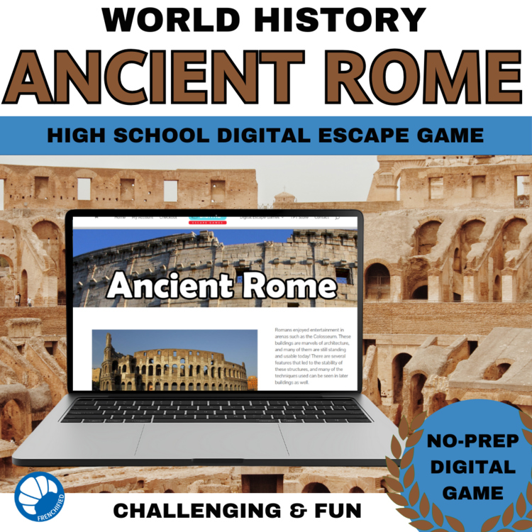 Ancient Rome Escape Room Roman History Activity for High School social studies