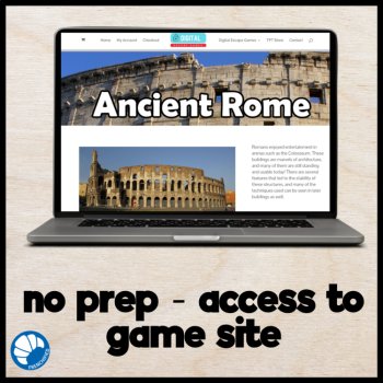Ancient Rome Escape Room Roman History Activity for High School social studies, image 2