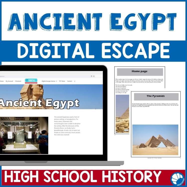 Ancient Egypt escape room high school history ancient civilizations activities