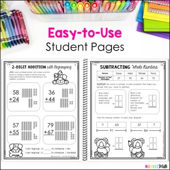 3rd Grade Addition Subtraction TEKS Notebook, image 2