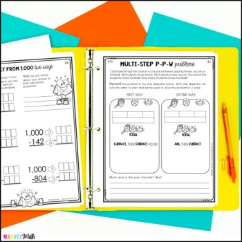 3rd Grade Addition Subtraction TEKS Notebook, image 3