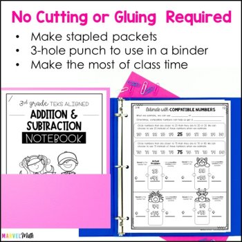 3rd Grade Addition Subtraction TEKS Notebook, image 4
