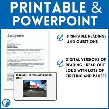 Beginning French Lesson Plans Nonfiction Bundle #1 Comprehensible Input, image 3