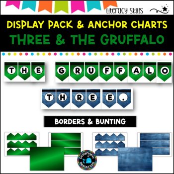 Unit 9- Stage 1: DISPLAY PACK-  Three and The Gruffalo - including anchor charts, image 4