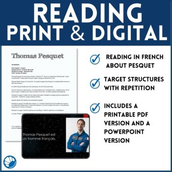 Thomas Pesquet Space Reading | Beginning French Comprehensible Input, image 3