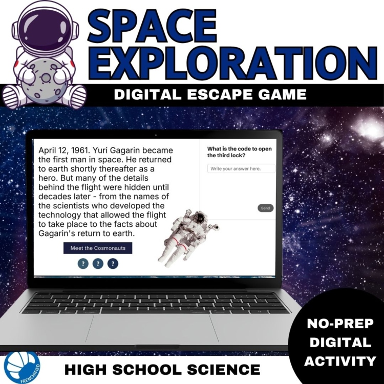Astronomy History of Space Exploration High School Science Digital Escape Game