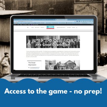 Causes of the Great Depression activities - digital escape game US history, image 3
