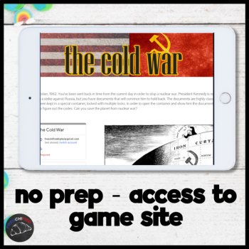 Cold War Digital Escape Room High School History Activity US World History, image 2