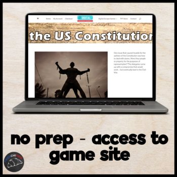 The US Constitution game - US history escape room high school history activity, image 2