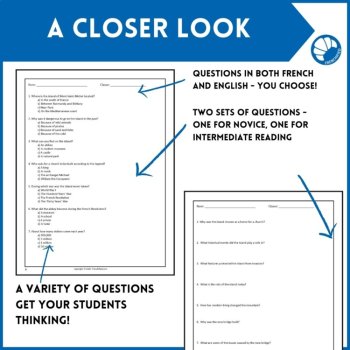 NH/IL/IM French reading comprehension de Lecture activity Mont Saint-Michel, image 3