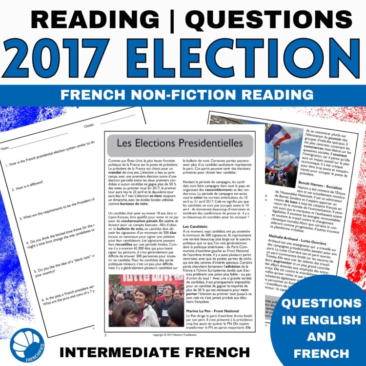 French Politics Reading Comprehension | 2017 Presidential Election