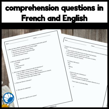 Womens history month French reading comprehension activities, image 3