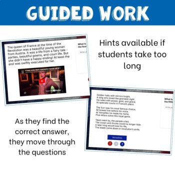 French Revolution high school world history digital escape room social studies, image 4