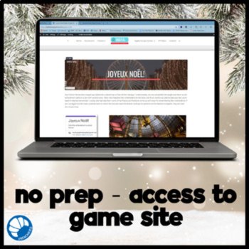 Joyeux Noel Christmas in France digital Escape game for French learners, image 2