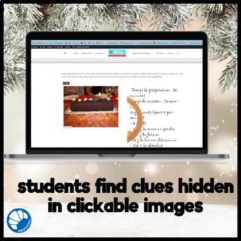 Joyeux Noel Christmas in France digital Escape game for French learners, image 3