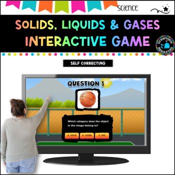 Solids, Liquids and Gases - INTERACTIVE PowerPoint Show game. Grades 1-2, image 2