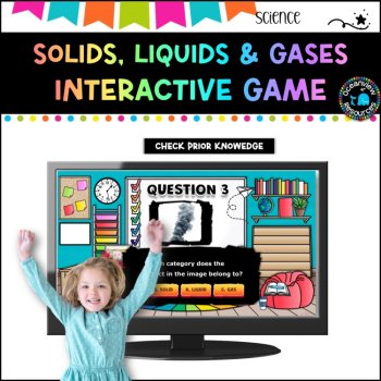 Solids, Liquids and Gases - INTERACTIVE PowerPoint Show game. Grades 1-2, image 4