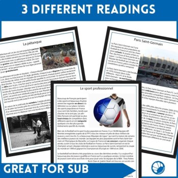 Les Sports French Reading Comprehension | Culture Reading Activity, image 2