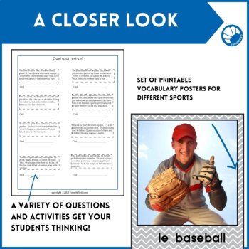 Les Sports French Reading Comprehension | Culture Reading Activity, image 4