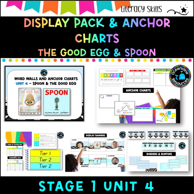 Unit 4- Stage 1: DISPLAY PACKS-  Spoon and The Good Egg NSW Mentor texts