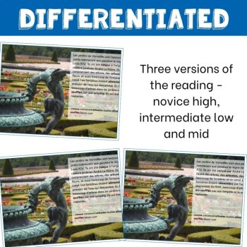French reading comprehension activities Paris monuments novice intermediate, image 4