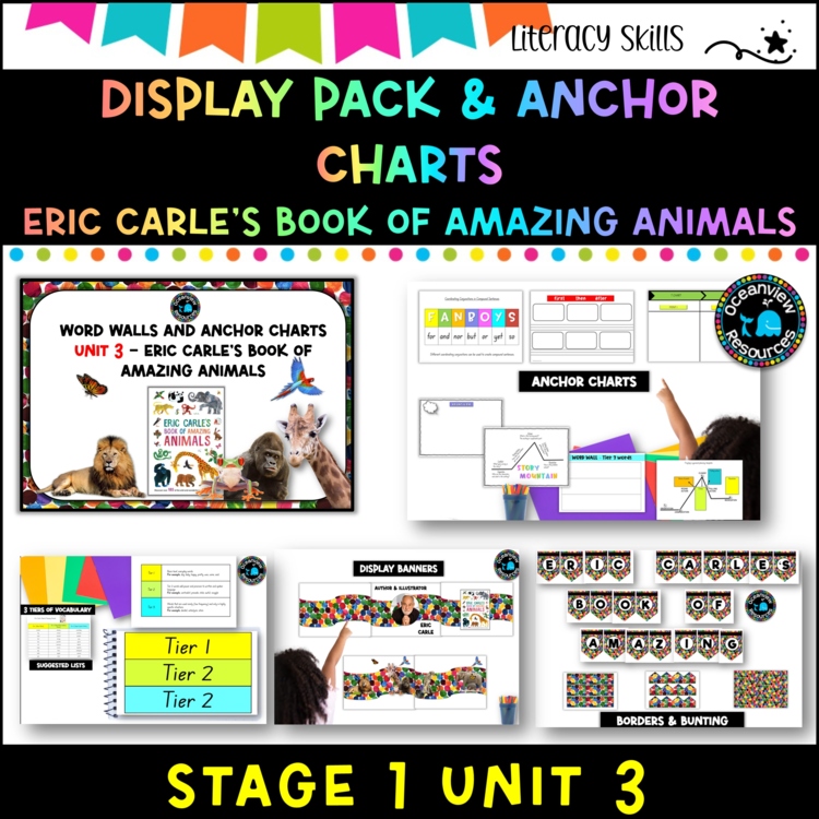 Unit 3- Stage 1: DISPLAY PACK Eric Carle's Book of Amazing Animals