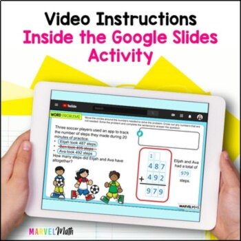 3 Digit Addition with Regrouping Digital Resource Bundle - Google Slides & Forms, image 2