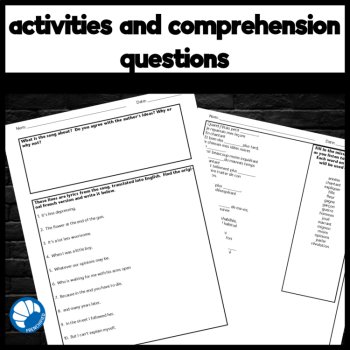 French movie readings and worksheets to accompany La Famille Bélier, image 3