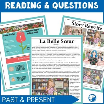 French reading Compréhension de Lecture French culture short story Belle Soeur, image 2