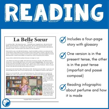French reading Compréhension de Lecture French culture short story Belle Soeur, image 3