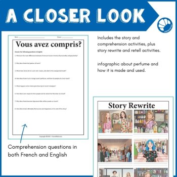 French reading Compréhension de Lecture French culture short story Belle Soeur, image 4