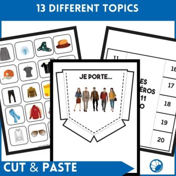 French Interactive Notebook Vocabulary Foldables and Printable Flip Book, image 2