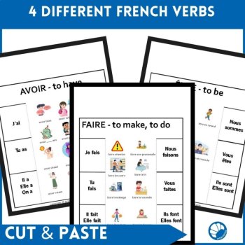 French Irregular Verb Foldables | Être Avoir Aller Faire Present Tense, image 2