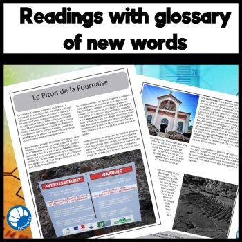 STEM in French science reading comprehension activities & questions bundle, image 2