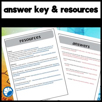 STEM in French science reading comprehension activities & questions bundle, image 4