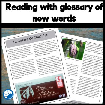 French Reading Passage: Chocolate Controversy Comprehension Activity, image 2
