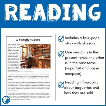 French Reading Comprehension | La Baguette Short Story & French Culture, image 3