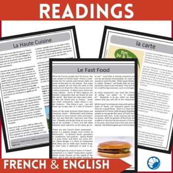 French reading comprehension French food vocabulary activities and culture, image 2