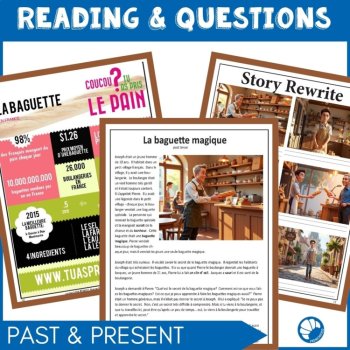 French reading Compréhension de Lecture and French culture short story La Bise, image 2