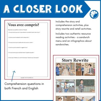 French reading Comprehension short story present and past tense, image 3