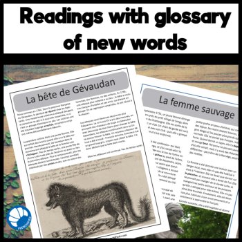Intermediate French Reading Passages & Comprehension Bundle #3, image 2