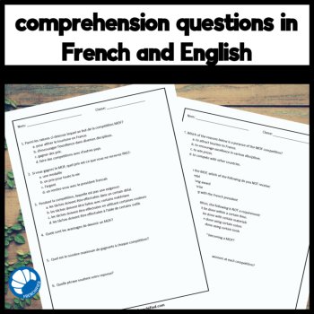 Intermediate French Reading Passages & Comprehension Bundle #3, image 3