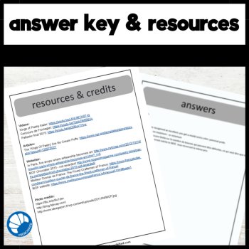 Intermediate French reading Comprehension and answers Le MOF, image 4