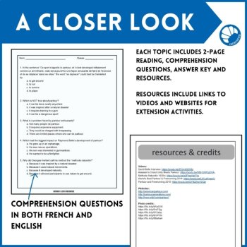 French 2 Reading Comprehension Practice | Nonfiction Bundle, image 4