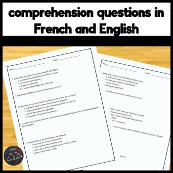 French Reading Comprehension Core French Activities Pirates of Saint-Malo, image 3