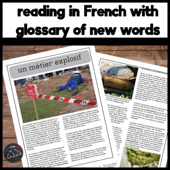 Intermediate French reading comprehension and answers explosive removal, image 2