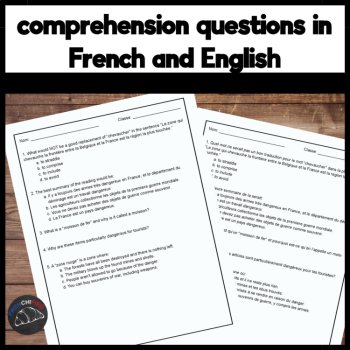 Intermediate French reading comprehension and answers explosive removal, image 3