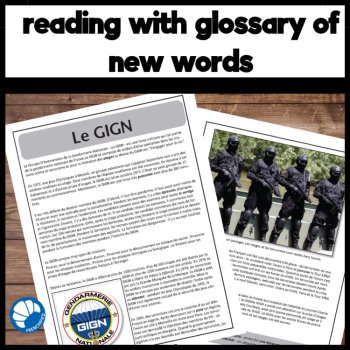 Intermediate French reading Comprehension and answers Le GIGN, image 2